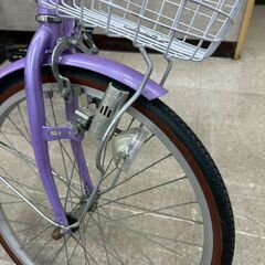 ★リユースのサカイ高崎店★TJ13412  自転車 22インチ 紫 クリーニング済みの画像