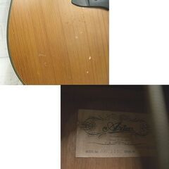 難あり ナット破損 ※要交換 Aria AW110C アコースティックギター アリア アコギ 札幌市 白石店の画像