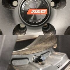 【BS EP150 195/60R17】夏タイヤ【RAYS レイズ グラムライツ GL 57XRX 17インチ 7J5HPCD114.3+45】22年製 ブラック 60プリウス等　(STE061)の画像