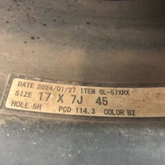 【BS EP150 195/60R17】夏タイヤ【RAYS レイズ グラムライツ GL 57XRX 17インチ 7J5HPCD114.3+45】22年製 ブラック 60プリウス等　(STE061)の画像