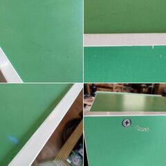 昭和レトロ カラーボックス 3段 グリーン 棚　/TJ-2657 2Fの画像