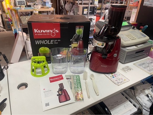Kuvings　クビンス　ホールスロージューサー　JSG-641M　野菜　果物　ジュース　健康　ヘルシー　稼働確認済　中古　③