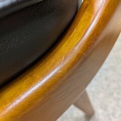 【フレームの曲線美】ダイニングベンチ ACME Furniture アクメファニチャー SIERRA DINER BENCH シエラ ダイナー ベンチ 幅110cm 長椅子 背もたれ有り リビングベンチ 木製フレーム：ブラック/ナチュラルの画像