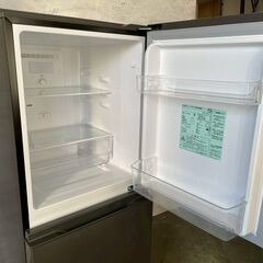 【AQUA】 アクア 2ドア ノンフロン冷凍冷蔵庫 AQR-14N(S) 動作確認済み 135L キッチン 2023年製 シルバー A0886の画像