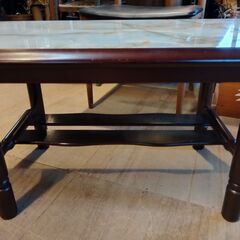 レトロ コーヒーテーブル 大理石柄 センターテーブル ローテーブル　/TJ-2659 2Fの画像