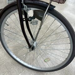 ★リユースのサカイ高崎店★TJ13431  自転車 ２７インチ 茶 クリーニング済みの画像