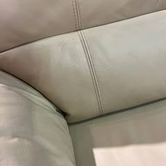 2Pソファ　クリームの画像