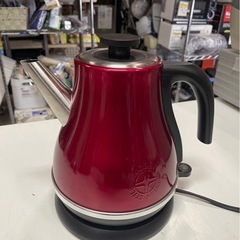 Design and Style　D&S　電気ケトル　DS.8694　1.2L　レトロ　湯沸かし　紅茶　お茶　コーヒー　レッド　赤　稼働確認済　中古　③の画像