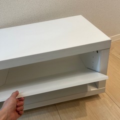 テレビボード　ホワイト　キャスター付　の画像