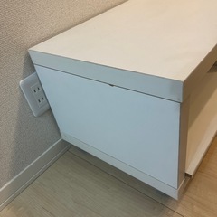 テレビボード　ホワイト　キャスター付　の画像