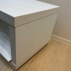 テレビボード　ホワイト　キャスター付　の画像