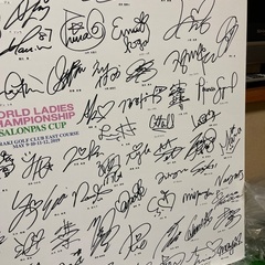 ゴルフ選手サインの画像