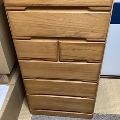 【引取限定11月30日まで】木製衣類タンス／引き出しタイプ（八王子市松が谷、多摩センター寄り）の画像