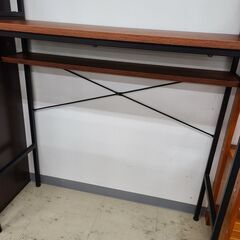 J1825【リユースのサカイ柏店】ゴミ箱上ラック　キッチンラック　ハイタイプ　ブラウン　クリーニング済み　参考価格26,800円の画像