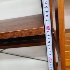 J1825【リユースのサカイ柏店】ゴミ箱上ラック　キッチンラック　ハイタイプ　ブラウン　クリーニング済み　参考価格26,800円の画像