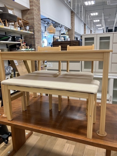 【軽トラック90分無料貸出サービス有】ペガコーポレーション　ダイニング4点セット