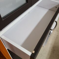 J1826【リユースのサカイ柏店】佐藤産業　食器棚　CTS180-60G　ブラウン　クリーニング済みの画像