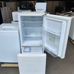 設置まで👏一人暮らし家電セット✨大きめホワイト２点セット👀🤍の画像