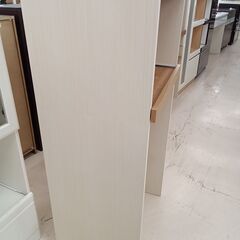 リユースのサカイ栃木店★ジモティ割あり★  レンジ台 ベージュ×クリーム W61×D46.5×H128 クリーニング済み TC11671の画像