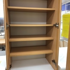 【ドリーム川西店御来店限定】☆ジモティー見たよ♪割引☆  2枚扉食器棚  クリーニング済み 【99560000035425】の画像