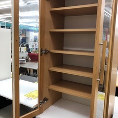 【ドリーム川西店御来店限定】☆ジモティー見たよ♪割引☆  2枚扉食器棚  クリーニング済み 【99560000035425】の画像