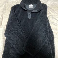 ユニクロ　UNIQLO メンズ　トップス　2点セット　ボア　ハーフジップ　トレーナー　スウェット　フリース　コラボ　ユニセックス　男女問わず着用可能　アイボリー　ブラックの画像