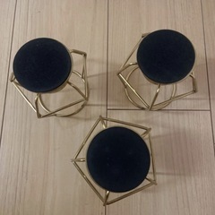 IKEA ペルルバンド（ガラスキャンドルホルダー）３個とLEDライト３個セットの画像