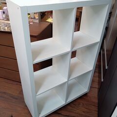 キャスター付き　3段収納ボックス　ホワイト　白　サイズ（約）幅77.5×奥29.5×高119　　■近隣配送無料 買取GO‼　栄和店の画像