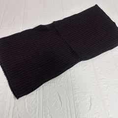 ネックウォーマー　リブ　ブラウン　保温 シルク カシミヤの画像