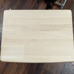 折り畳みテーブル　ナチュラル　木目調　サイズ（約）幅49×奥38×高35　　■近隣配送無料 買取GO‼　栄和店の画像