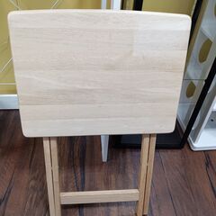 折り畳みテーブル　ナチュラル　木目調　サイズ（約）幅49×奥38×高35　　■近隣配送無料 買取GO‼　栄和店の画像