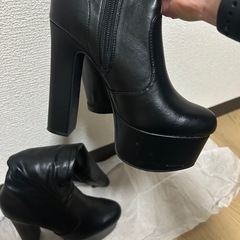 【R&E】太ヒールストレッチロングブーツの画像