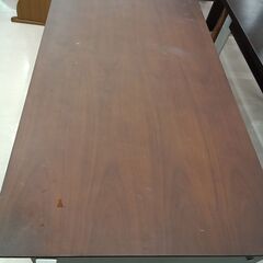 リユースのサカイ栃木店★ジモティ割あり★  机・袖机セット ブラウン W120×D60×H70 クリーニング済み TC11673の画像