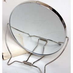 鏡　卓上ミラー　丸型　14cmの画像