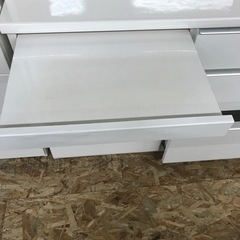 ジャングルジャングル貝塚店　松田家具　レンジボード　ホワイト　大容量　貝塚市　二色浜　リサイクルショップの画像