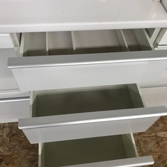 ジャングルジャングル貝塚店　松田家具　レンジボード　ホワイト　大容量　貝塚市　二色浜　リサイクルショップの画像