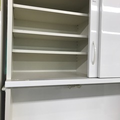 ジャングルジャングル貝塚店　松田家具　レンジボード　ホワイト　大容量　貝塚市　二色浜　リサイクルショップの画像