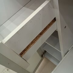 リユースのサカイ栃木店★ジモティ割あり★  レンジ台 ベージュ×ホワイト W60×D41×H89 クリーニング済み TC11674の画像