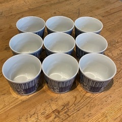 【引き取り限定】中古品　蕎麦猪口　9個セットの画像