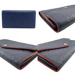 ルイヴィトン LOUIS VUITTON 長財布 アンプラント ポルトフォイユサラ フラップ 二つ折り M62125 マリーヌルージュの画像