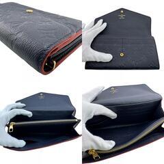 ルイヴィトン LOUIS VUITTON 長財布 アンプラント ポルトフォイユサラ フラップ 二つ折り M62125 マリーヌルージュの画像