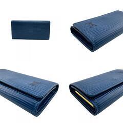 ルイヴィトン LOUIS VUITTON キーケース エピ ミュルティクレ4 4連 三つ折り スナップボタン開閉 M63825　 トレドブルーの画像