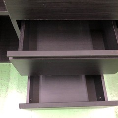 【ドリーム川西店御来店限定】☆ジモティー見たよ♪割引☆ アイリス リビングキャビネット BK クリーニング済み 【99560000037065】の画像