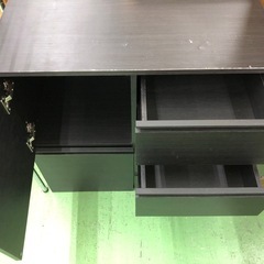 【ドリーム川西店御来店限定】☆ジモティー見たよ♪割引☆ アイリス リビングキャビネット BK クリーニング済み 【99560000037065】の画像