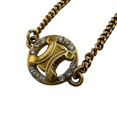 セリーヌ CELINE ブレスレット GP×ラインストーン ゴールド マカダム ゴールドの画像