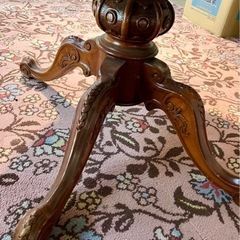 アンティークローテーブル　ウッド　猫足　机　姫系の画像