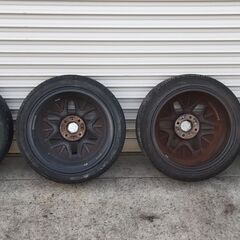 165/50R15 CLUB LINEA  AW4本SET YOKOHAMA ECOS 軽のインチアップに!! ※ガリ傷多々ありの画像
