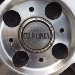 165/50R15 CLUB LINEA  AW4本SET YOKOHAMA ECOS 軽のインチアップに!! ※ガリ傷多々ありの画像