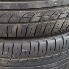 165/50R15 CLUB LINEA  AW4本SET YOKOHAMA ECOS 軽のインチアップに!! ※ガリ傷多々ありの画像