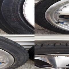 165/50R15 CLUB LINEA  AW4本SET YOKOHAMA ECOS 軽のインチアップに!! ※ガリ傷多々ありの画像